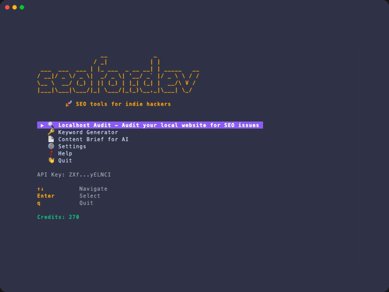 Keyword suggestions demo